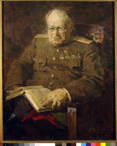 神経外科医で学者でもあったニコライ・ブルデンコ（1876-1946）の肖像。 作： Pyotr Ivanovich Kotov
