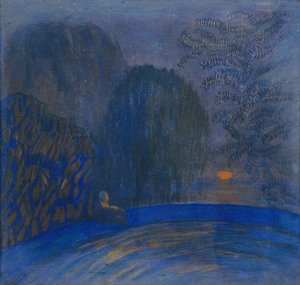 月のモチーフ、1906年 作： Pyotr Savvich Utkin