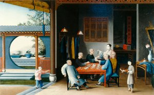 食事風景 1800年頃 油彩・カンヴァス 作： Qing Dynasty Chinese School