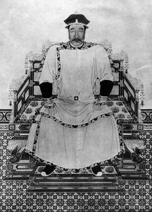 紅太地の肖像（紙にインク） 作： Qing Dynasty Chinese School