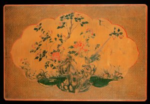 テーブルトップ、康西時代（1662-1722）（漆木材と麻布）（272133も参照）