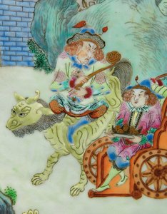 インペリアル・ファミーユ・ローズ・ベース（陶製）1対の詳細 作： Qing Dynasty   Jiaqing Period Chinese School