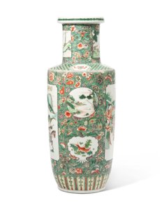 ファミールヴェルテ「三国志ロマンス」ロール花瓶（セラミック）
