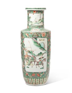 ファミールヴェルテ「三国志ロマンス」ロール花瓶（セラミック）