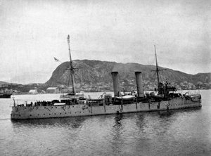 HMSスパルタン、ノルウェー沖、1904年1908年。
