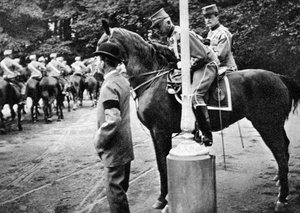 1908年、クリスチャン9世1818年〜1906年、デンマークのフサールのキョル大佐。 作： Queen Alexandra