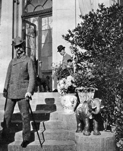 デンマーク1818-1906年のクリスチャン9世王とフレデリック王子1868-1940、1904 1908。