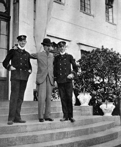 1908年から1906年のデンマークのクリスチャン9世、2人の孫の孫、1908年
