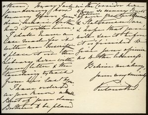 ビクトリア女王からウィンザー城メアリーオーガスタゴードンへの手紙、1885年3月16日 作： Queen Victoria