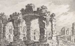 Ruines de Cumes、18 世紀。 作： Quentin Pierre Chedel