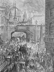 「ラドゲイト ヒル - 通りのブロック」、1872 年。