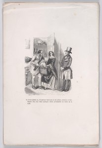 人間の生活の小さな悲惨さからの残り物、1843年。 作： Quichon