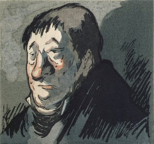 「ル・ペレ・ゴリオット」、オノレ・ド・バルザック（1799-1851）の小説のイラスト、1922年にパリのルネ・キーファーから出版