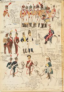 フランス帝国の軍服、クイント・チェンニ著、カラー図版 作： Quinto Cenni