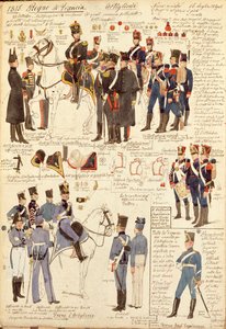 フランス王国の砲兵隊の制服、クイント・チェンニ著、カラー版 作： Quinto Cenni