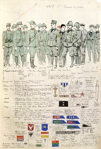 イタリア王国の軍服（クイント・チェンニ作） カラー版 作： Quinto Cenni