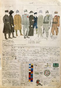 イタリア王国の軍服（クイント・チェンニ作） カラー版 作： Quinto Cenni