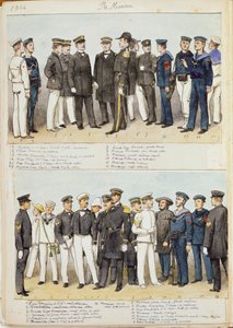 イタリア王国海軍の制服、クイント・チェンニのカラー図版