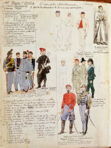 クイント・チェンニによる南イタリア暫定政府軍の制服、カラープレート