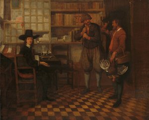 小作農の家賃 作： Quiringh Gerritsz. van Brekelenkam (attributed to)