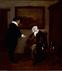 医者の訪問」（油彩・カンヴァス、1655年頃 作： Quiringh Gerritsz. van Brekelenkam