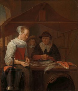 魚の妻 作： Quiringh Gerritsz. van Brekelenkam