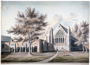 Ely Place、Holborn、London、1775 の Ely House のビュー 作： RB Godfrey