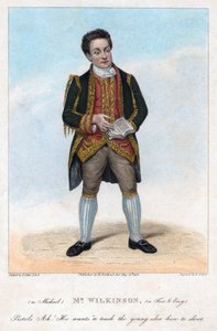 ウィルキンソン氏（1822年、自由で簡単にマイケルとして活躍）。 作： R. Cooper