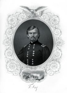 フランツ・シゲル将軍、南北戦争の北軍将軍、1862-1867年。 作： R. Dudensing