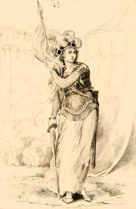 ジョーンダルク、オルレアンのメイド、1821年。 作： R. Page