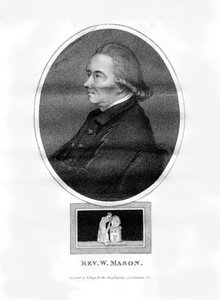 ウィリアム・メイソン牧師、イギリスの詩人、編集者、庭師、1815年。 作： R. Page