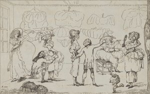 1785年7月11日の「バム・ショップ」。 作： R. Rushworth.