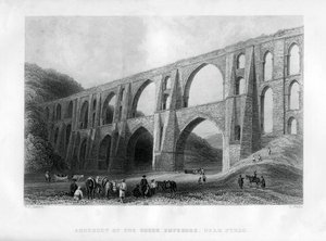 トルコ、ピルゴ近くのギリシャ皇帝の水道橋、1886年。 作： R. Wallis