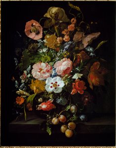 静物（油彩・キャンバス 作： Rachel Ruysch