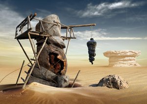 謎の砂漠の偶像 作： Radoslav Penchev