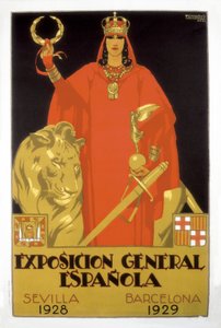 スペイン万国博覧会、セビリア1928-バルセロナ1929（ポスター）