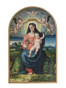 聖母子像 1543年以前（油彩・パネル） 作： Raffaellino di Michelangelo (16th century)