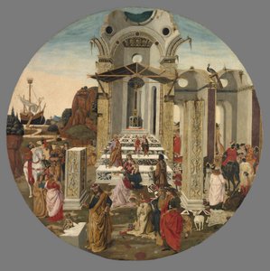 賢者の崇拝、1495年頃 作： Raffaello Botticini