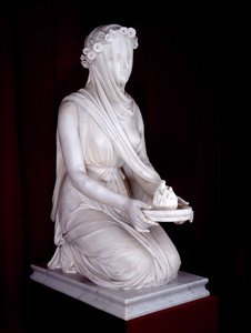 ヴェストの聖母像（大理石 作： Raffaello Monti
