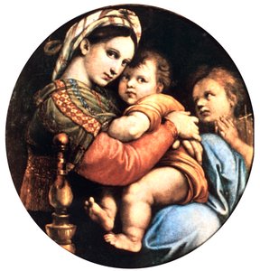 マドンナデッラセジオーラ、1514年 作： Raffaello Sanzio Raphael