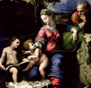 オークの木の聖家族、1518年頃（56298の詳細） 作： Raffaello Sanzio Raphael
