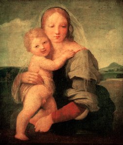 マッキントッシュマドンナ、c1510-1512 作： Raffaello Sanzio Raphael