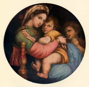 マドンナデラセディア、c1514、c1912 作： Raffaello Sanzio Raphael