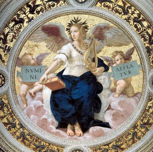 詩。セグナチュラの部屋、1508年 作： Raffaello Sanzio Raphael