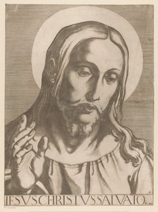 キリスト イエス キリスト サルヴァトール ムディ (オブジェクトのタイトル) Christ, Mary en de twaalf apostelen (シリーズタイトル) 聖使徒大学（シリーズタイトル） 作： Raffaello Schiaminossi