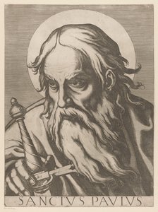 セントポール Saint Paul (オブジェクトのタイトル) Christ, Mary en de twaalf apostelen (シリーズタイトル) 聖使徒大学（シリーズタイトル） 作： Raffaello Schiaminossi