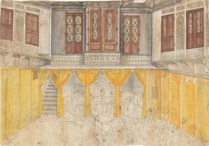 宮殿のインテリア、カリフォルニア州。 1880～1900年。 作： Ragunath