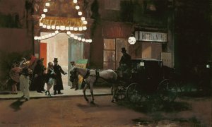 仮面舞踏会を離れる 作： Raimundo de Madrazo y Garreta