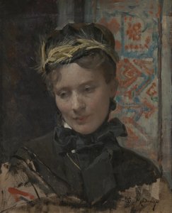 女性の肖像、1885-1896 作： Raimundo de Madrazo y Garreta