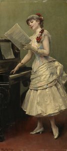 歌手、1880年頃 作： Raimundo de Madrazo y Garreta